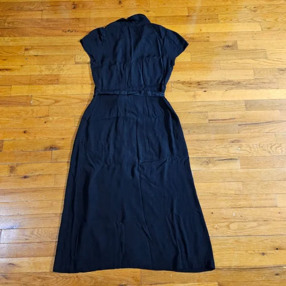 Aritzia Wilfred Black Midi Dress Size Small - Picture 6 of 8